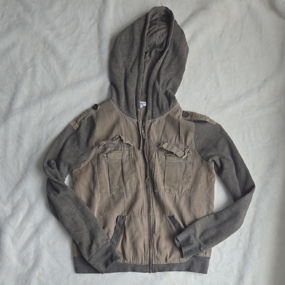 Splendid size M green hooded jacket